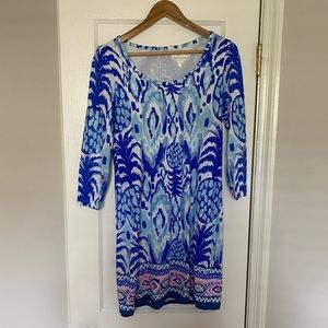Lilly Pulitzer Sophie Dress Blue,white,pink Size S